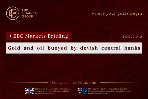 ​Gold and oil buoyed by dovish central banks