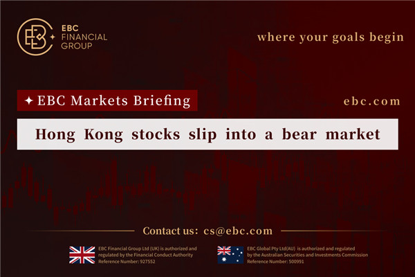 ​ La Bolsa de Hong Kong cae en un mercado bajista