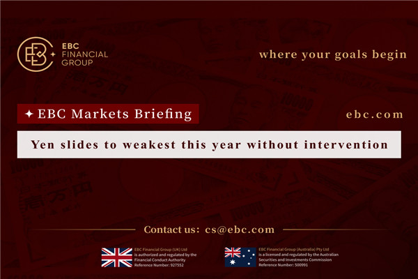 ​엔화는 개입하지 않은 채 올해 최약체로 떨어졌다