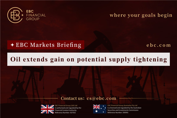Oil extends gain on potential supply tightening