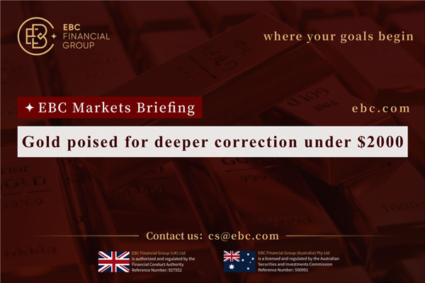 Emas bersiap untuk koreksi lebih dalam di bawah $2000