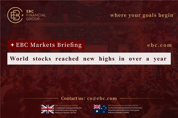 World stocks reach new highs in over a year