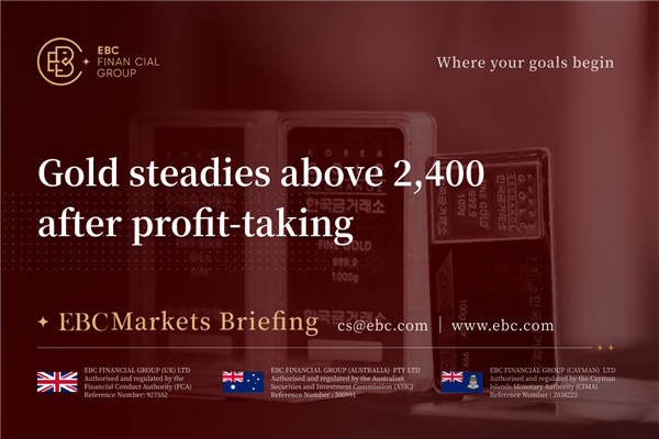 금은 차익 실현 후 2,400 이상으로 유지됩니다.