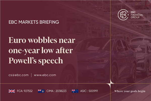 El euro se tambalea cerca de su mínimo de un año tras el discurso de Powell