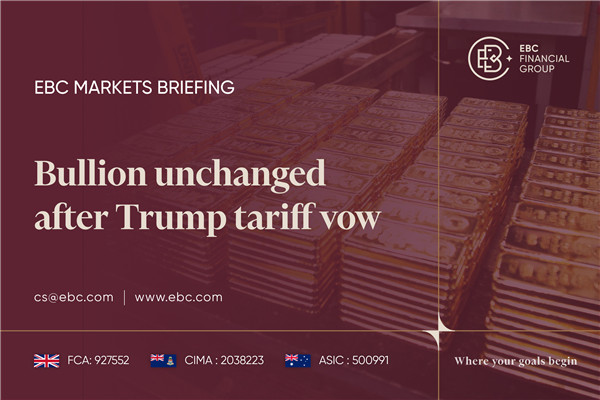 ​Ouro em barras inalterado após promessa de tarifas de Trump