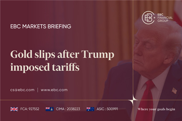 ​Ouro cai após Trump impor tarifas