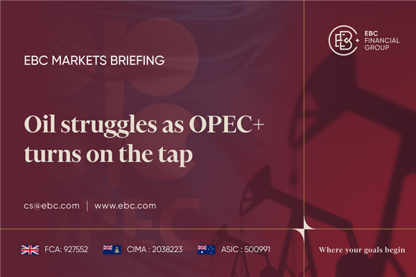 ​Oil struggles as OPEC+ turns on the tap