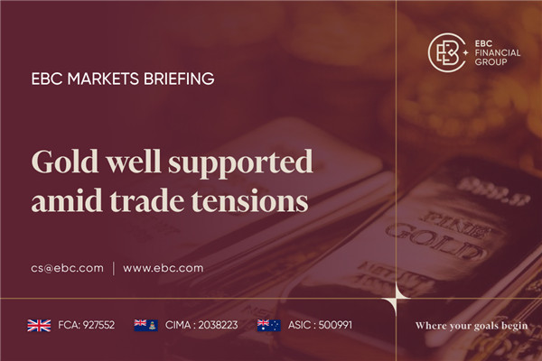 ​Gold well supported amid trade tensions