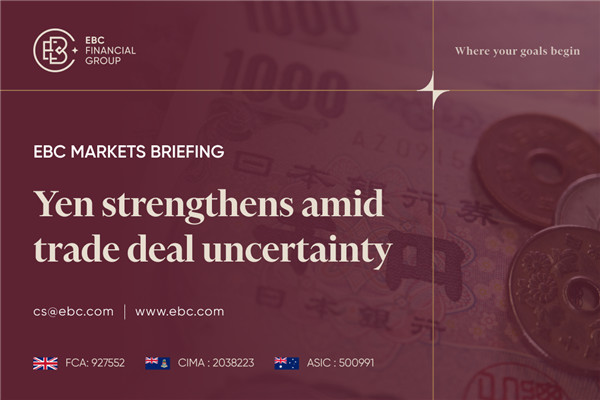 Yen strengthens amid trade deal uncertainty