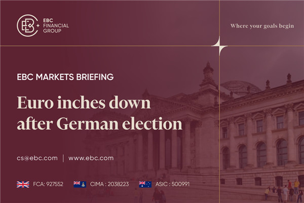 ​Euro inches down after German election