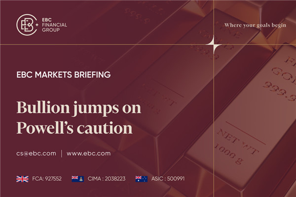 ​Ouro salta com cautela de Powell