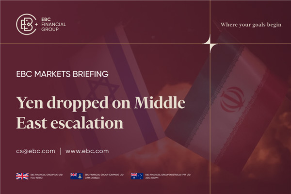 Yen dropped on Middle East escalation
