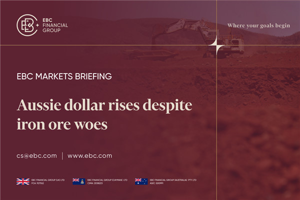 ​Aussie dollar rises despite iron ore woes