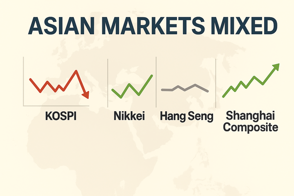 Asian Markets Mixed: Hang Seng Surges, Nikkei Falls
