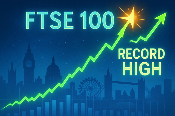 FTSE 100 Hits Record High Above 8,900 on Tariff Relief