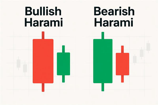 Patrón de velas Harami explicado: alcista vs. bajista