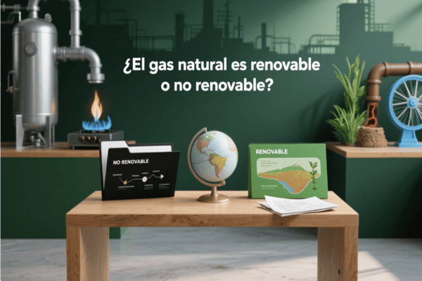 ¿El gas natural es renovable o no renovable?
