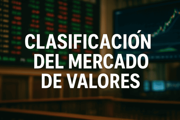 Clasificación del mercado de valores: lo que debes saber