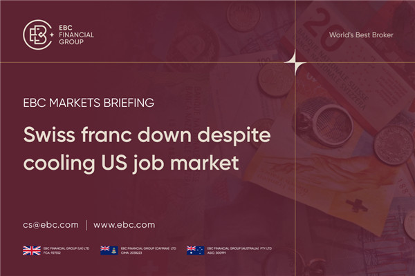 انخفاض الفرنك السويسري رغم تباطؤ سوق العمل في الولايات المتحدة