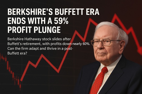 Berkshire's Buffett Era Ends with a nearly 60% Profit Plunge
