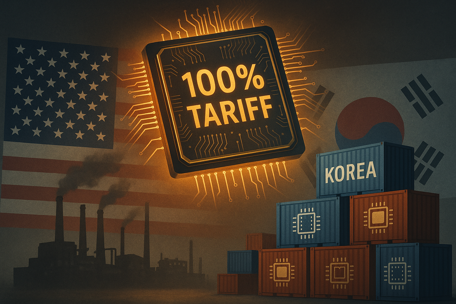 “100% 반도체 관세 폭탄” 트럼프가 던진 도발…한국 수출 괜찮을까?