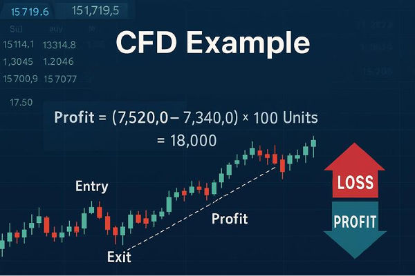 مثال وحساب عقود الفروقات: كيف يربح المتداولون المال أو يخسرونه