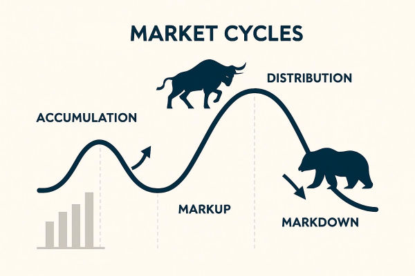 Ciclos de Mercados em Ações, Forex e Criptomoedas: Guia Completo