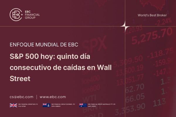 S&P 500 hoy: quinto día consecutivo de caídas en Wall Street