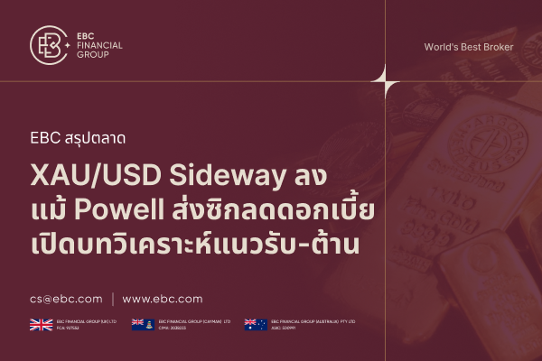 วิเคราะห์ทอง XAU/USD ใกล้ $3,350 แม้ Powell ส่งสัญญาณลดดอกเบี้ย
