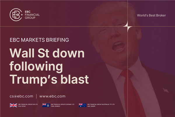 วอลล์สตรีทปิดลบ หลังทรัมป์ออกโรงโจมตี