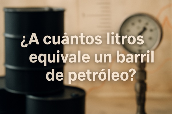 ¿A cuántos litros equivale un barril de petróleo?