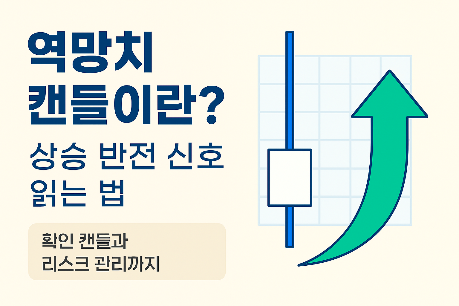 역망치 캔들이란? 상승 반전 신호 읽는 법과 주식 투자 전략