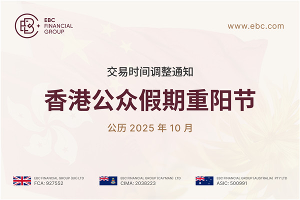香港公众假期重阳节交易时间调整通知