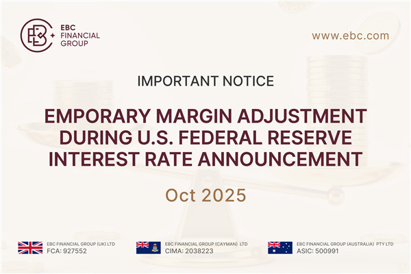 Aviso Importante: Ajuste Temporário de Margem Durante o Anúncio da Taxa de Juros do Federal Reserve dos EUA | 29 de Outubro de 2025
