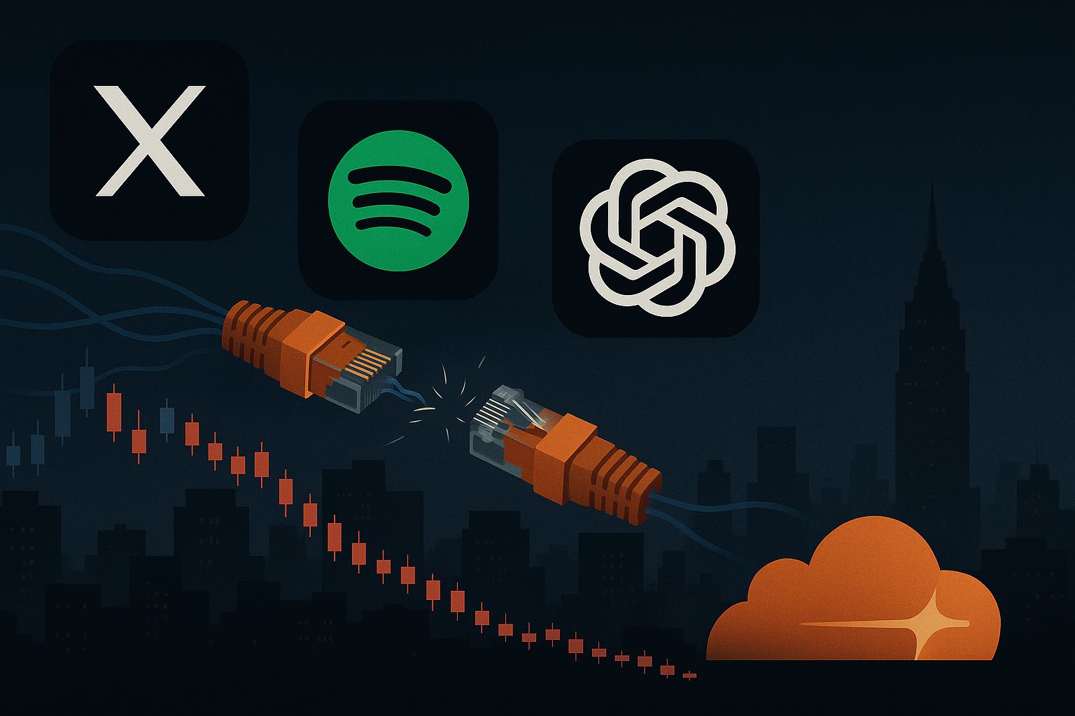 Un fallo de Cloudflare sacude al internet y su propia acción NET