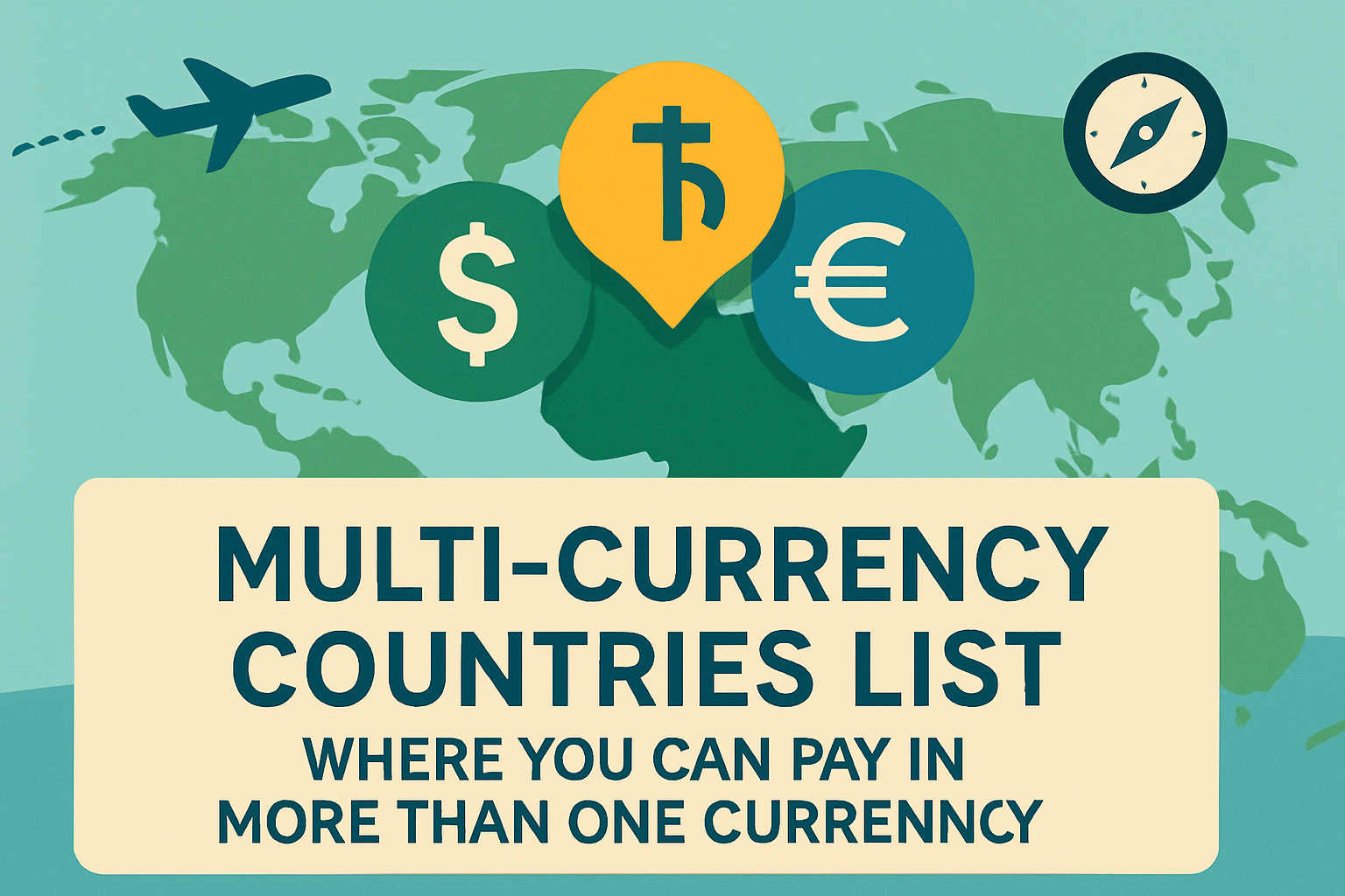 Lista de países multimoneda: lugares donde se puede pagar en más de una moneda