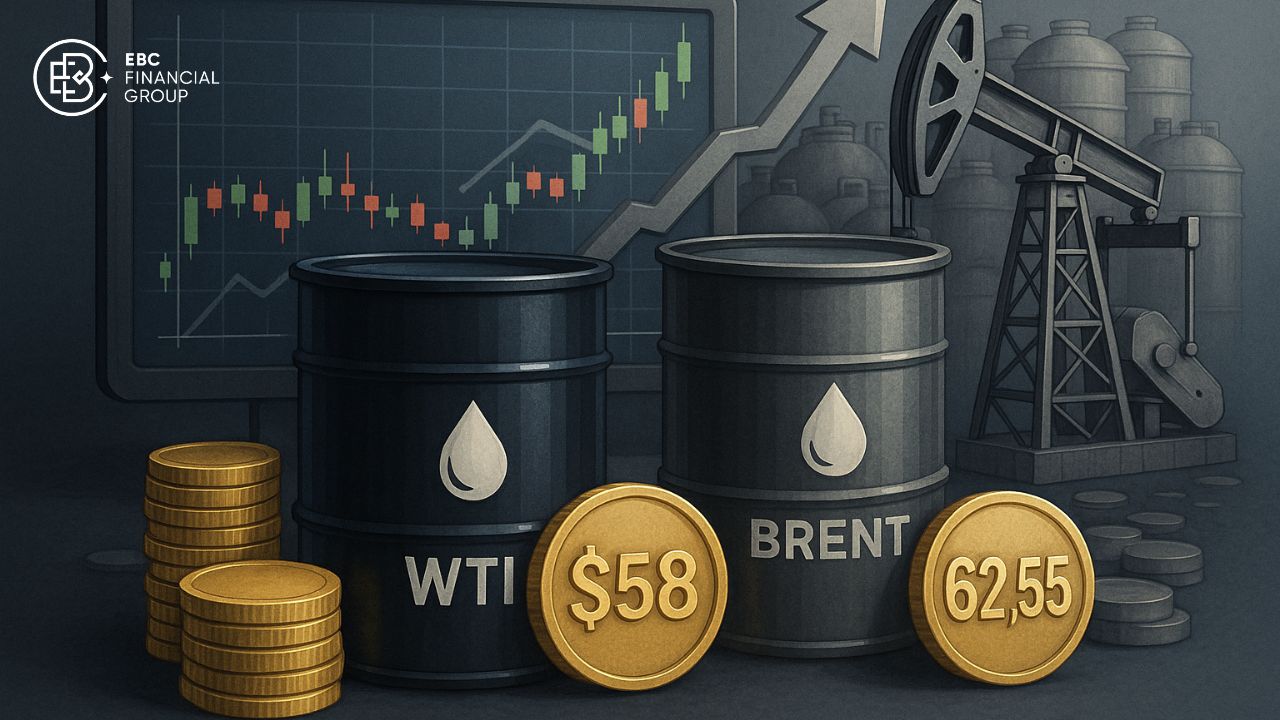 Giá dầu hôm nay: WTI 58 USD, Brent 62,55 USD, dư cung toàn cầu