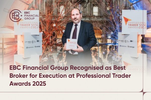 EBC Financial Group reconocido como el Mejor Bróker del Mundo en ejecución en los premios Professional Trader Awards 2025