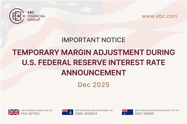 إشعار هام: تعديل مؤقت للهامش خلال إعلان سعر الفائدة من قبل مجلس الاحتياطي الفيدرالي الأمريكي | 10 ديسمبر 2025