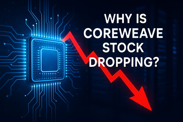 Почему падают акции CoreWeave? Причины и технический анализ.