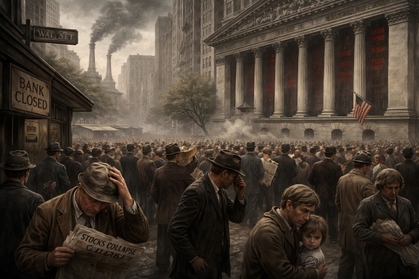 大恐慌の原因は?1929年に世界経済が崩壊した本当の理由