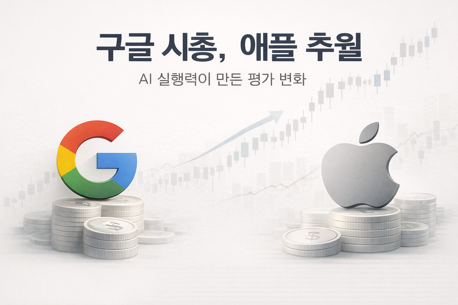구글 시총, 애플 추월… AI 전략 재평가가 만든 변화