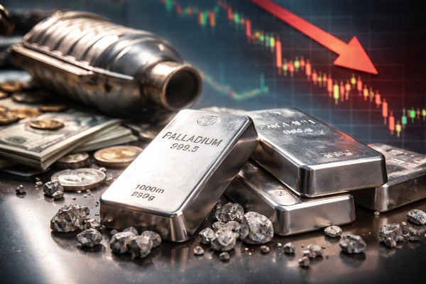 パラジウム価格がなぜ下落|需給・EVシフト・ドル高の影響