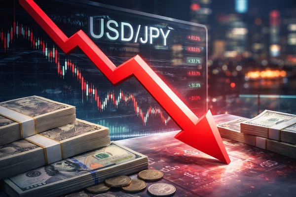 ドル円の下落：ドル円153円台と市場の警戒感