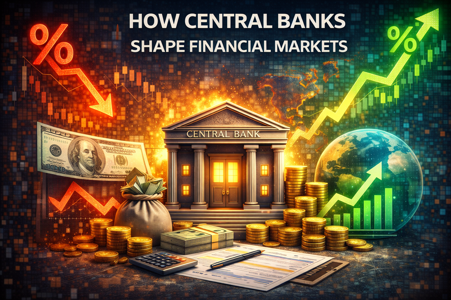 Cómo los bancos centrales moldean los mercados financieros