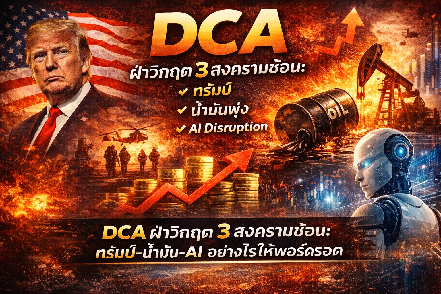 พอร์ตแตกหรือโต? เปิดกลยุทธ์รับมือ 3 ศึกใหญ่: ทรัมป์, น้ำมันพุ่ง, AI ถล่มโลก!