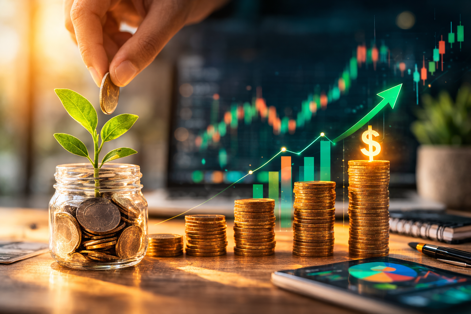 كيف تبدأ الاستثمار بمبالغ صغيرة للمبتدئين