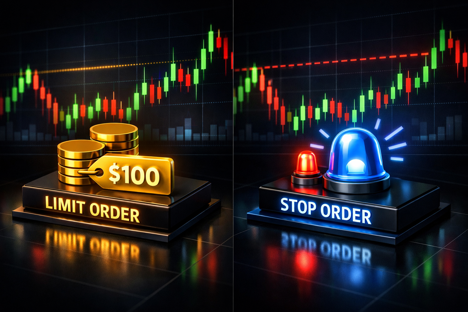 Limit Order vs Stop Order ต่างกันตรงไหน? สรุปจบในที่เดียว!