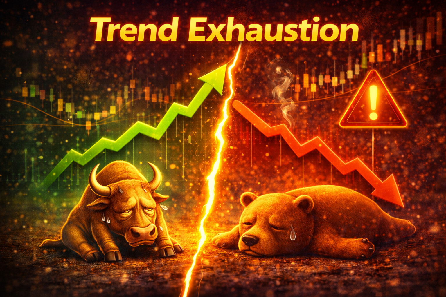 Velas de agotamiento en trading: señales, estrategias y ejemplos