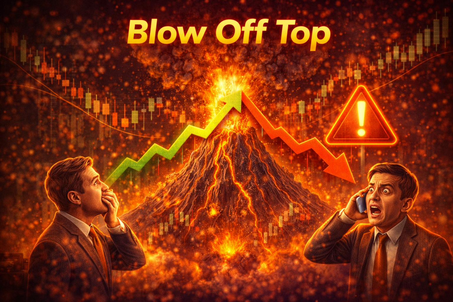 Đỉnh bùng nổ (blow-off top) trong chứng khoán là gì?